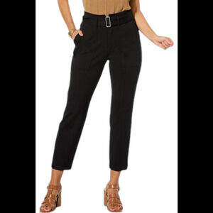 WynneLayers Women's 360stretch Refined Utility Pant Creme Black - Regular